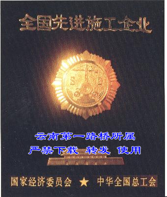 全国先进施工企业